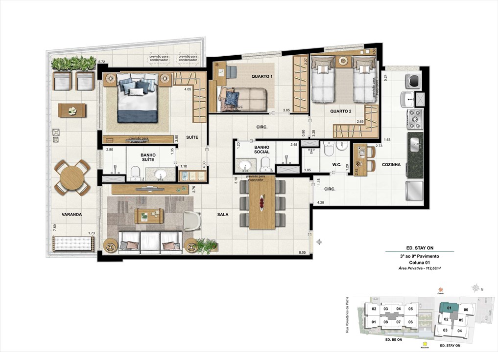 Ed. STAY ON - Apto. 301 | Coluna 1 | ON – Botafogo - Rio de Janeiro - Rio de Janeiro Ed. STAY ON - Apto. 301 | Coluna 1 | ON – Apartamento em Botafogo - Rio de Janeiro - Rio de Janeiro